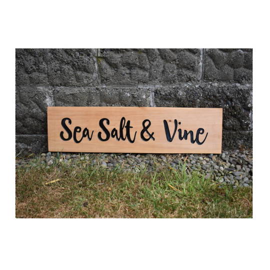 Macrocarpa 'Sea Salt & Vine' Sign